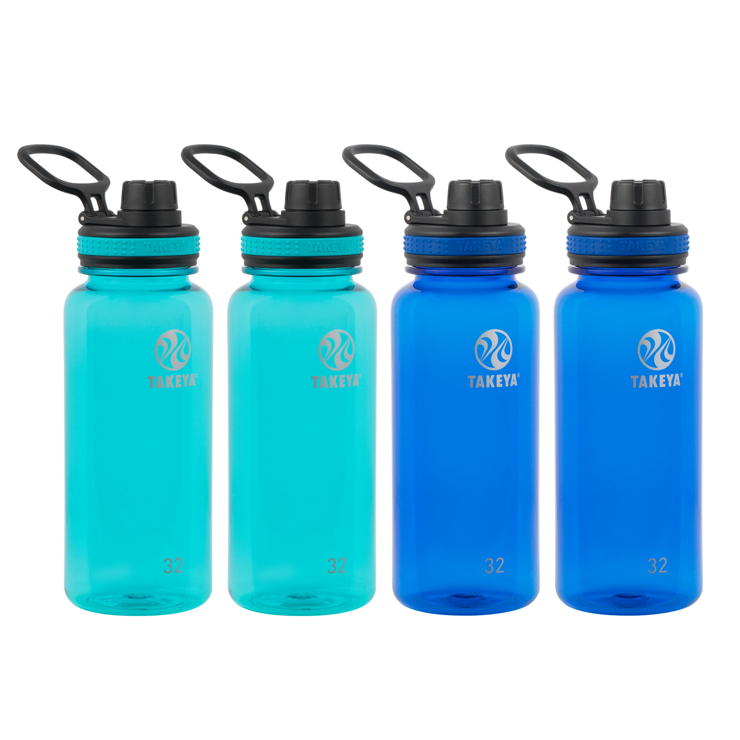 tritan-water-bottle-with-spout-lid-4-pack-b3 50276-Tritan-Spout-32-4pk-Ocean-Royal-angle.png