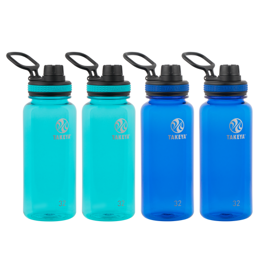 tritan-water-bottle-with-spout-lid-4-pack-b3 50276-Tritan-Spout-32-4pk-Ocean-Royal-angle.png