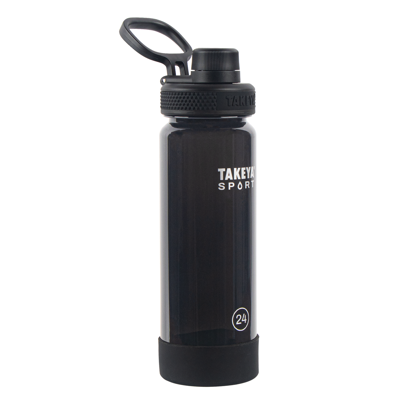tritan-sport-water-bottle-with-spout-lid-l3 51664-TKS-Tritan-Spout-24-GrandSlamBlack-frontangle.png