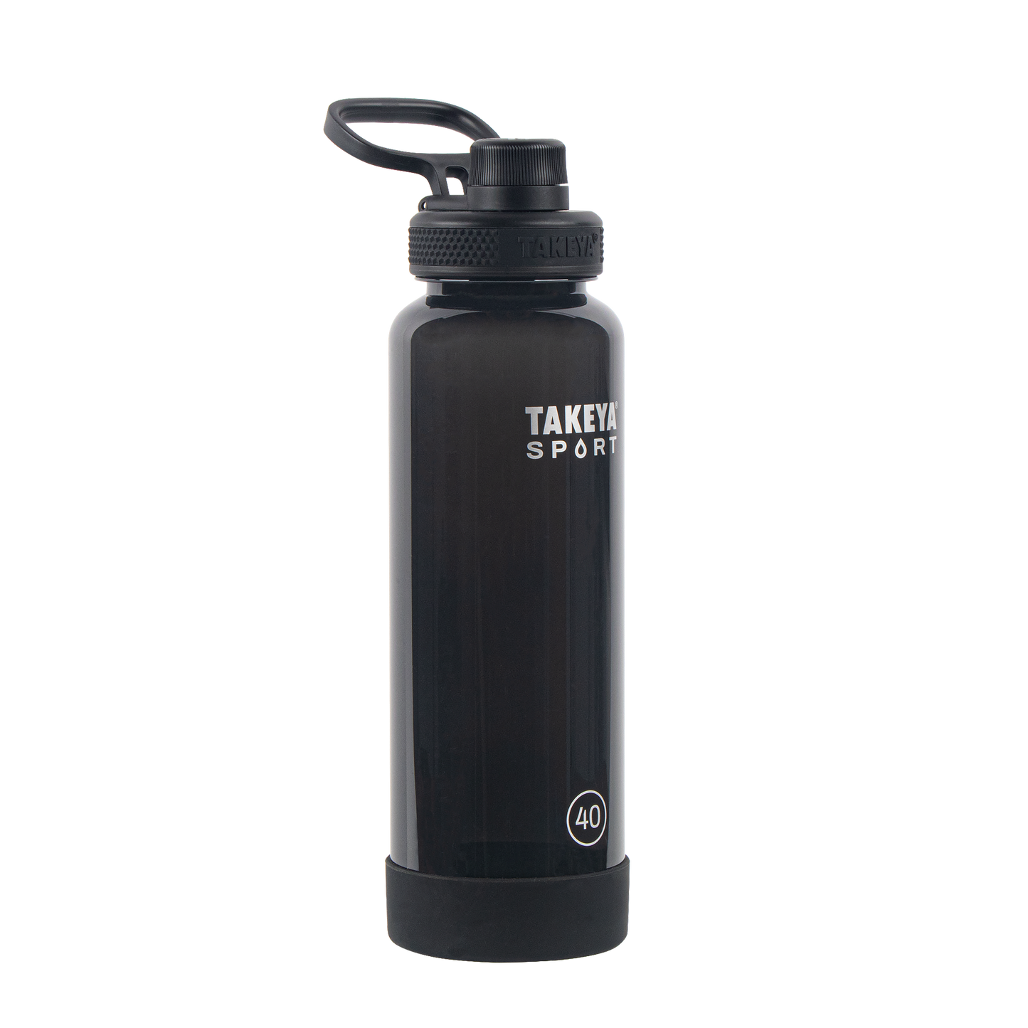 tritan-sport-water-bottle-with-spout-lid-l3 52023-TKS-Tritan-Spout-40-GrandSlamBlack-frontangle.png